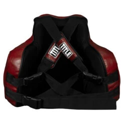 TITLE Boxing Blood Red Genuine Cowhide Leather Body Protector – Impact Resistant Padded Trainer Guard -Title Boxing Store brmmbp rd 4