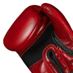 TITLE Boxing Blood Red Leather Training Gloves -Title Boxing Store brtg rd 005