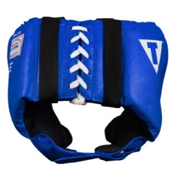 USA Boxing Official Amateur Competition Headgear – Blue with Cheek Protectors & 4-Layer Foam -Title Boxing Store cachx bl 3 1