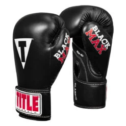 TITLE Classic Black Max Boxing Gloves -Title Boxing Store cbmbg2 02
