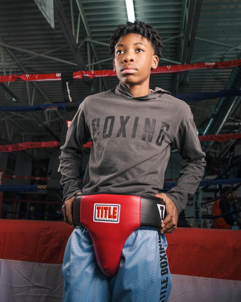 TITLE Classic Deluxe Groin Protector Plus 2.0 - Black Wraparound Kidney & Abdomen Guard 2 TITLE Classic Deluxe Groin Protector Plus 2.0 - Black Wraparound Kidney & Abdomen Guard - Image 2