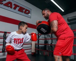 Title Boxing Classic Round Punch Shield V2 – Lightweight 14” High-Impact Coaching Target -Title Boxing Store cpsh2 bk rd 1