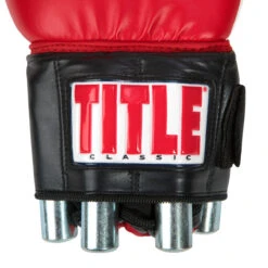 TITLE Classic Power Weight Bag Gloves -Title Boxing Store cpwbg rd bk 06 18