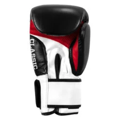 TITLE Classic Leather Super Bag Gloves 2.0 - Red and Black Cowhide Boxing Training Gloves -Title Boxing Store csbgl2 bk wh rd 04