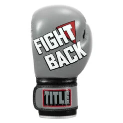TITLE Boxing Fight Back Navy and Yellow Leather Boxing Gloves – Rock Steady Edition -Title Boxing Store fbbgl gr 03