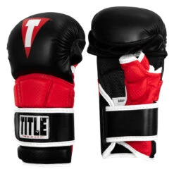TITLE MMA Full Contact Sparring Gloves -Title Boxing Store fcsg bk rd 02