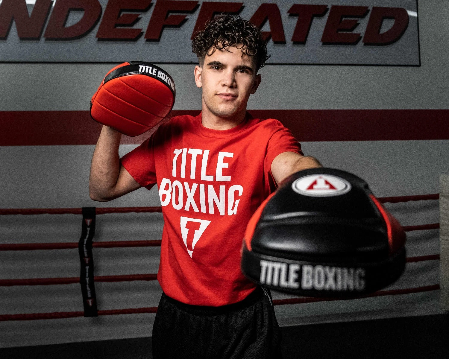 TITLE Boxing Fighting Fresh Leather Punch Mitts 3 TITLE Boxing Fighting Fresh Leather Punch Mitts - Image 3