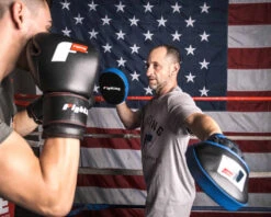 Fighting Freedom Leather Focus Mitts -Title Boxing Store flfm2 bk