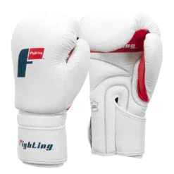 Fighting Leather Training Gloves -Title Boxing Store fltg2 wh 02