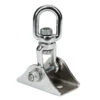 TITLE Boxing Polished Steel Swivel D-Ring Floor Mount Bag Anchor