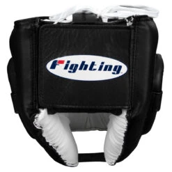 Fighting Sports No Contact Face Bar Headgear – Full Grain Leather Professional Sparring Guard -Title Boxing Store fschg bk 4
