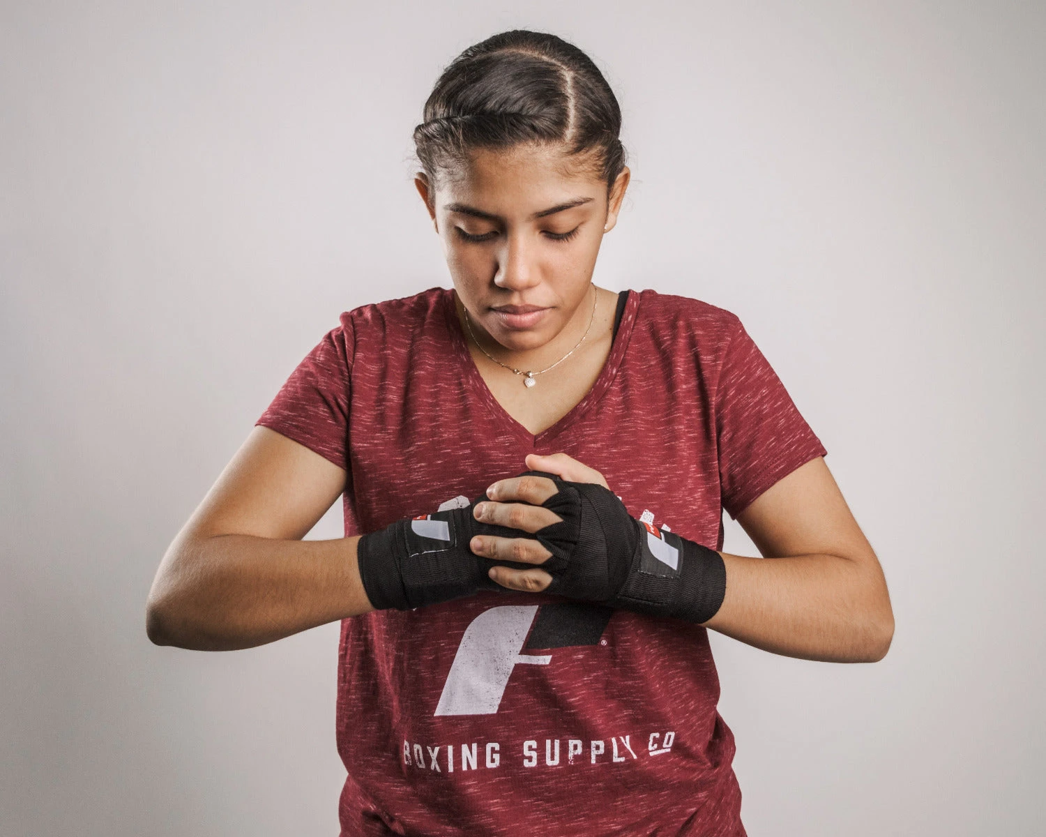 Fighting Black Semi-Elastic 180" Professional Hand Wraps β Secure Fit Boxing Protective Gear 2 Fighting Black Semi-Elastic 180" Professional Hand Wraps β Secure Fit Boxing Protective Gear - Image 2