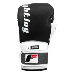 Fighting Sports S2 GEL Power Sparring Boxing Gloves - Full Grain Leather Double Wrap -Title Boxing Store fspgsg bk wh 003