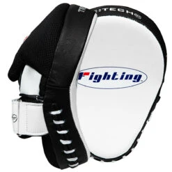 Fighting Tri-Tech Curved Mitts -Title Boxing Store fsppm wh bk 3 2
