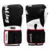 Fighting Sports S2 Gel Power Weighted Bag Gloves - Black/White Premium Leather Adjustable Strength Training Gloves