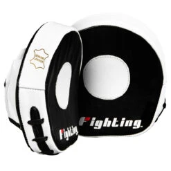 Fighting Tri-Tech Micro Mitts -Title Boxing Store fstmm bk wh 3
