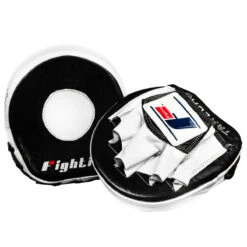Fighting Tri-Tech Micro Mitts -Title Boxing Store fstmm bk wh 4