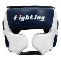 Fighting Force Leather Training Headgear -Title Boxing Store ftghgt wh bl bk 2 1