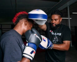 Fighting Force Leather Punch Mitts -Title Boxing Store ftgpm wh bl bk 2