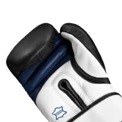 Fighting Ferocity Leather Training Gloves 20 Fighting Ferocity Leather Training Gloves -Title Boxing Store ftgtg bk wh bl 5 2