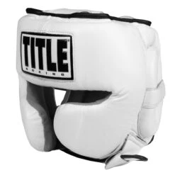 TITLE Boxing Leather Sparring Headgear -Title Boxing Store fthg wh 1 1