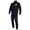 Fighting Performance Black Dual-Layer Technical Warm-Up Suit - Moisture-Wicking Training Set