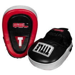 TITLE Boxing Gel Blockade Punch Mitts 15 TITLE Boxing Gel Blockade Punch Mitts -Title Boxing Store gcpmc2 bk rd 3 1
