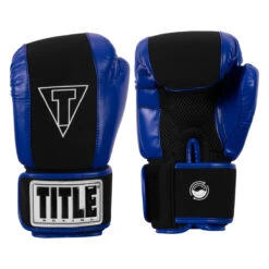TITLE Boxing Gel Washable Fitness Boxing Gloves 3.0 -Title Boxing Store gfwg3 bk bl 01 2