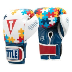 TITLE Boxing Gel World V2T Limited Edition Autism Awareness Bag Gloves 10 TITLE Boxing Gel World V2T Limited Edition Autism Awareness Bag Gloves -Title Boxing Store gtwbgle2 2 1