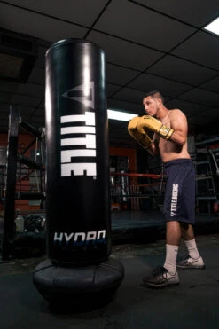 TITLE Boxing Black Hydro-Flex H2O Bounce Back Freestanding Heavy Bag - Adjustable Height 66"-78" -Title Boxing Store hbbfshb