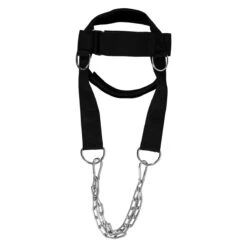 TITLE Boxing Nylon 2.0 Head Harness – Padded Neoprene Neck Strengthener with Steel Chains -Title Boxing Store hhns2 bk 2