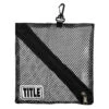 TITLE Boxing Black Mesh Clip-On Hand Wrap Bag - Ventilated Wash & Dry Pouch