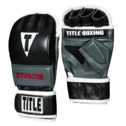 TITLE Boxing Invade Wrist Wrap Heavy Bag Gloves 2.0 -Title Boxing Store iwhbg2 bk wh 2 1