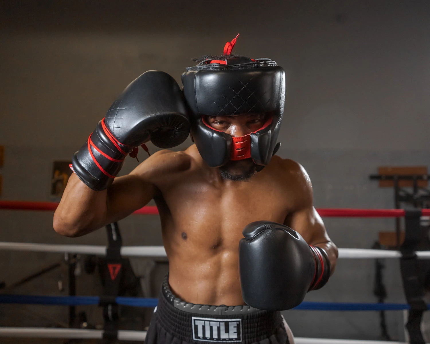 TITLE Boxing Ko-Vert White Genuine Leather Headgear β Full-Face Sparring Gear with Nose Bridge 6 TITLE Boxing Ko-Vert White Genuine Leather Headgear β Full-Face Sparring Gear with Nose Bridge - Image 6