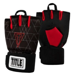 TITLE Boxing Defender Sublimated Glove Wraps -Title Boxing Store ksgw bk rd 2 1