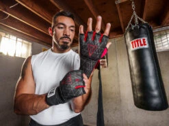 TITLE Boxing Defender Sublimated Glove Wraps -Title Boxing Store ksgw bk rd 1 1