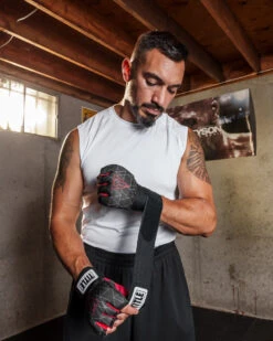 TITLE Boxing Defender Sublimated Glove Wraps -Title Boxing Store ksgw bk rd 2 1