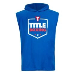 TITLE Boxing Jumbo Logo Sleeveless Hoodie