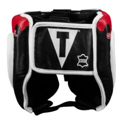TITLE Boxing Gel Lava Leather Series Headgear – Genuine Leather Impact Protective Sparring Gear -Title Boxing Store mlvlhg bk wh rd 4 1