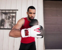 TITLE Boxing Gel Lava Leather Series Sparring Gloves 14 TITLE Boxing Gel Lava Leather Series Sparring Gloves -Title Boxing Store mlvlsg wh rd bk 4