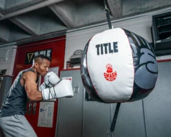 TITLE Boxing Mammoth Smash Double End Bag -Title Boxing Store msbdeb bk wh rd 1