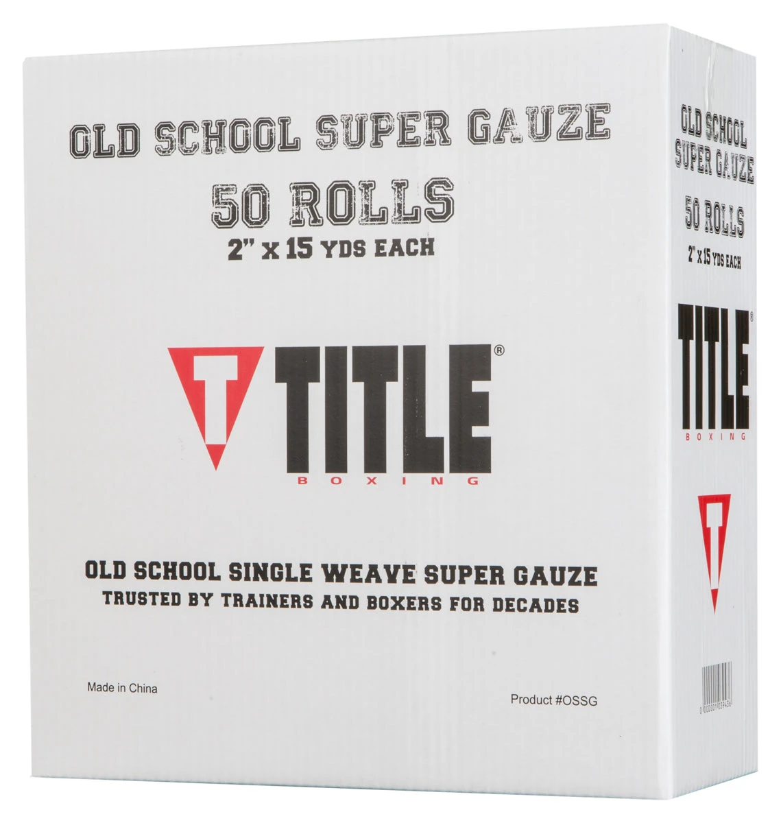 TITLE Boxing Old School Super Gauze β 2" x 15 Yard White Single Weave Professional Hand Wraps (50 Rolls) 1 TITLE Boxing Old School Super Gauze β 2" x 15 Yard White Single Weave Professional Hand Wraps (50 Rolls)