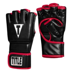 TITLE MMA Perform Hybrid Sparring Gloves 2.0 -Title Boxing Store phsg2 bk rd 2 1