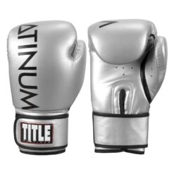 TITLE Platinum Prolific Boxing Bag Gloves -Title Boxing Store plbg sv bk 1 1