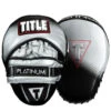 TITLE Black/Platinum Platinum Proclaim – Anatomical Power Punch Mitts