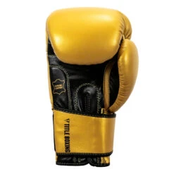 TITLE Boxing Roberto Duran Leather Training Gloves -Title Boxing Store rdtg gd bk 04