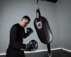 SCYntz Leather Double End Heavy Bag – Hybrid Body-Shape Training Bag -Title Boxing Store scydebhb bk gr 1 2