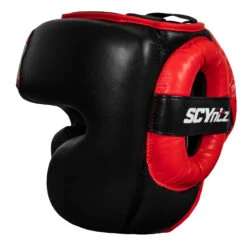 SCYntz Leather Headgear -Title Boxing Store scyhg bk rd 3 1