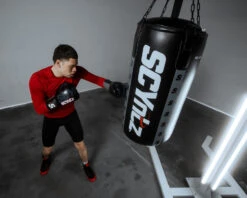 SCYntz Leather Sparring Gloves -Title Boxing Store scysg bk gr 3 1