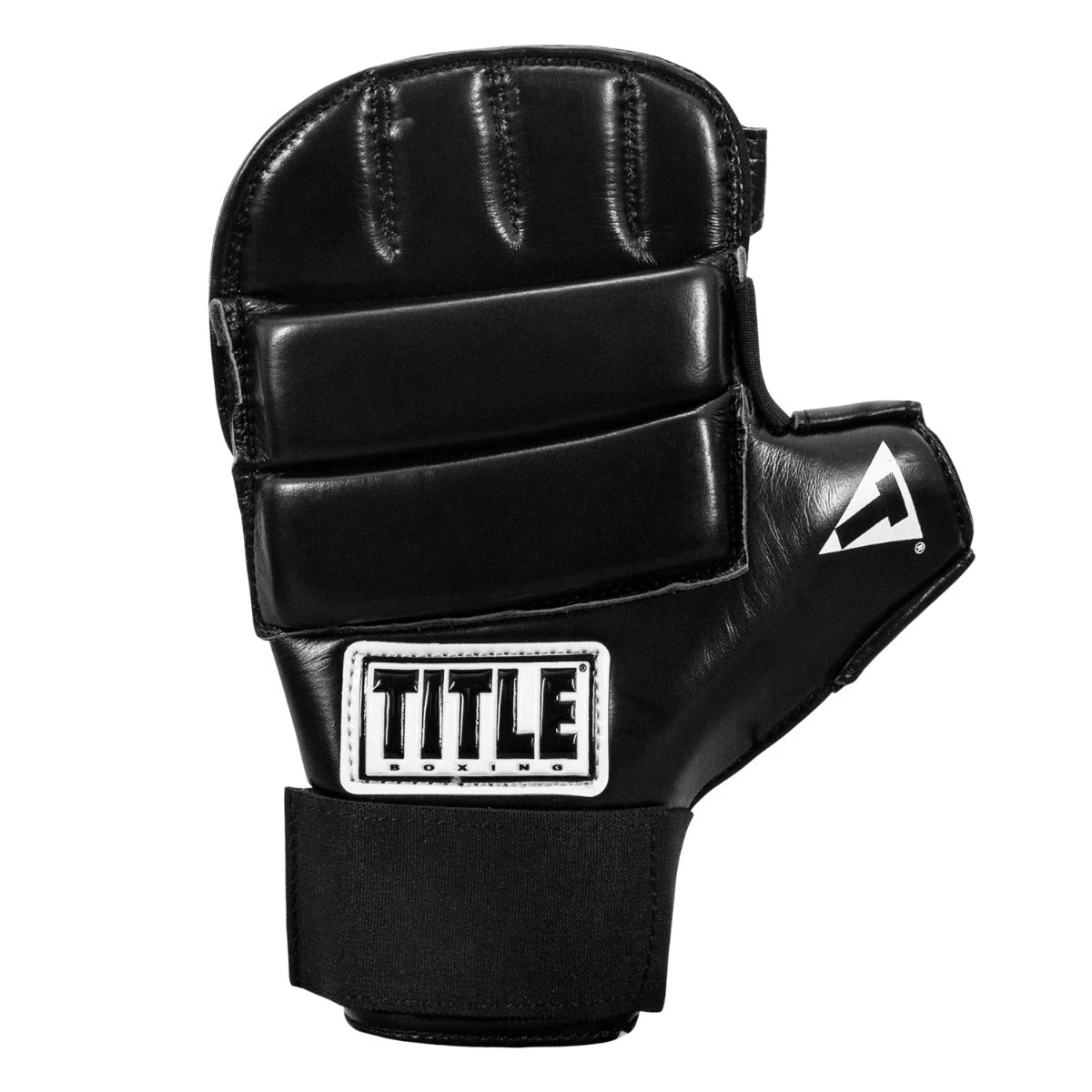 TITLE Boxing Classic Black Leather Super Speed Bag Gloves β Open Palm Padded Training Mitts 4 TITLE Boxing Classic Black Leather Super Speed Bag Gloves β Open Palm Padded Training Mitts - Image 4